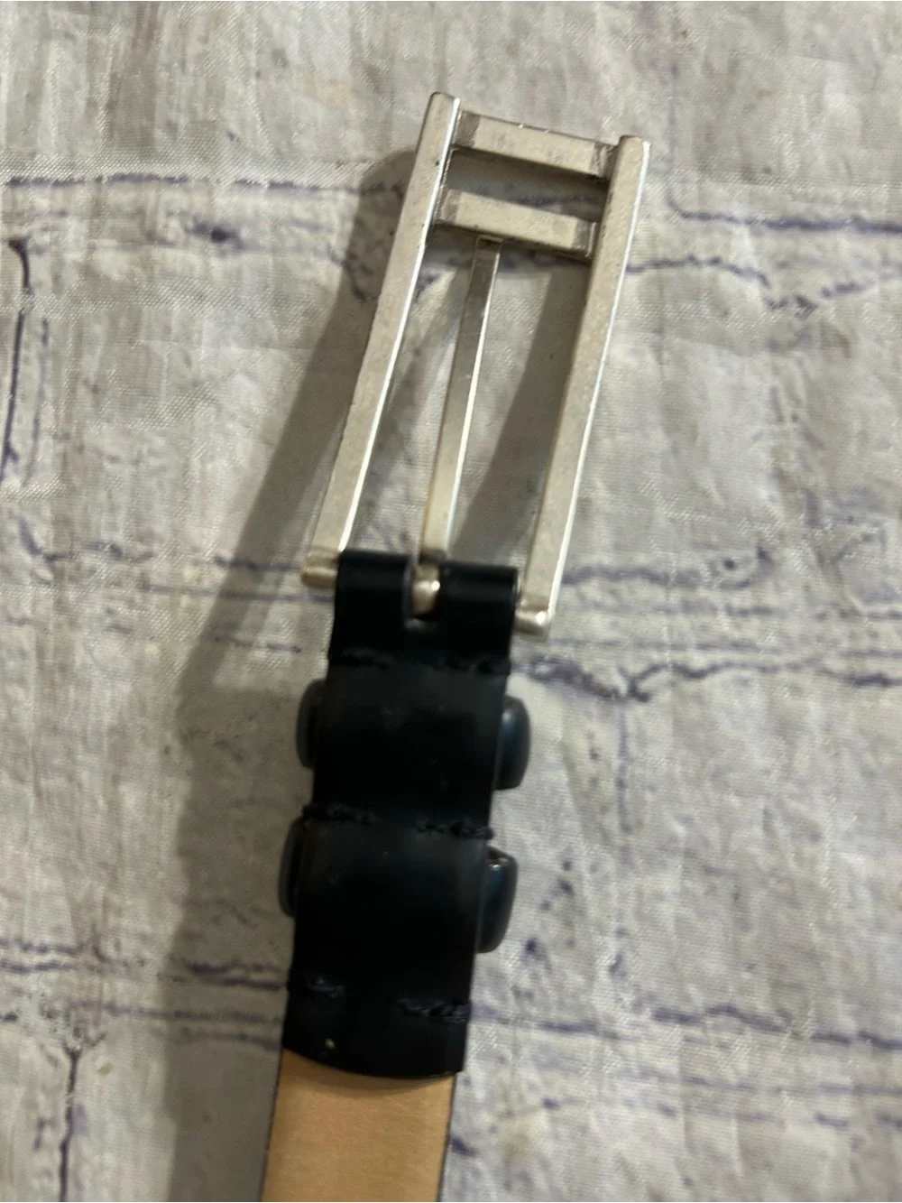 KENNETH COLE NEW YORK BLACK ITALIAN LEATHER & VTG LA RUE BLACK LEATHER BELTS L
